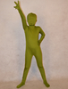 Vêtement de zentai vert forêt enveloppé pour enfant Déguisements Halloween