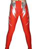 Vêtement Wrestling de zentai rouge bicolore de pantalons métallisé brillant Déguisements Halloween