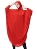Vêtements Arabes Ensembles Manteaux Femmes Traditionnelles Longs en Mousselines avec Manches Longues avec Hijab Foulard à Enfiler Croisé Unicolore