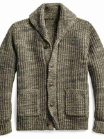 Vêtements Cardigan Hommes Cardigan Hommes Casuel Manches Longues Olive Chic