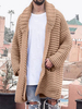 Vêtements Cardigan Pulls Hommes Cardigans Casuel Manches Longues Kaki Spécial Chaud