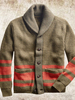 Vêtements Cardigan Pulls Hommes Cardigans Casuel Manches Longues Olive