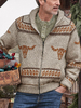 Vêtements Cardigan Pulls Hommes Cardigans Décontractés Manches Longues Confortable Kaki