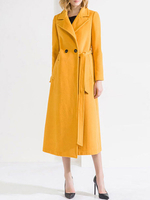 Vêtements dextérieur pour femme avec boutons de col à revers