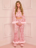 Vêtements dintérieur Manches longues Motif coeurs Polyester Lounge