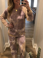 Vêtements dintérieur pour femmes 2 pièces en coton polyester roux