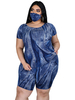 Vêtements dintérieur pour femmes 3 pièces imprimé à manches courtes et col bijou Polyester Sports et loisirs