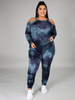 Vêtements de détente pour femmes 2 pièces surdimensionnées Célébration de la famille à manches longues en polyester