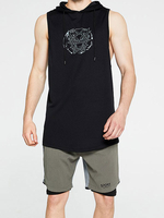 Vêtements de sport pour hommes 2 pièces imprimés sans manches Jewel Neck Hunter Green