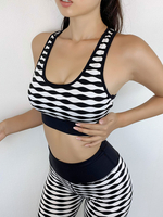 Vêtements de sport Vêtements de yoga Coton Noir Vêtements dentraînement sexy à manches courtes Ensemble de yoga extensible