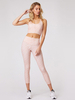 Vêtements de sport Vêtements de yoga Polyester manches courtes rose Vêtements dentraînement sexy Ensemble de yoga extensible