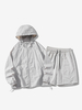 Vêtements Ensemble De Sport Hommes Gris Clair Veste Décontracté Short