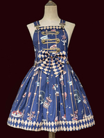 Vêtements Idole Lolita JSK Robe Bleu Marine Noire Magenta Volants Arcs Mignonne Lolita Jupes