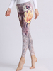 Vêtements pour femmes Pantalons de yoga Leggings de yoga roses imprimés en polyester
