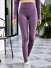 Vêtements pour femmes Pantalons de yoga Leggings de yoga violets en polyester