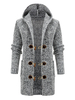 Vêtements pour hommes Cardigan pour hommes Pulls pour hommes Cardigans pour hommes Casual Manches longues Gris Kaki À la mode