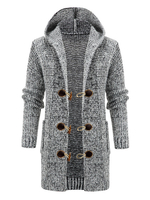 Vêtements pour hommes Cardigan pour hommes Pulls pour hommes Cardigans pour hommes Casual Manches longues Gris Kaki À la mode