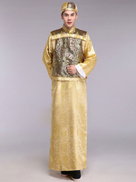 Vêtements Robes Déguisements Halloween Costume chinois anciens hommes costumes vêtements traditionnels de Prince de la dynastie Qing