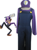Waluigi dans Super Mario Bros cosplay costume Déguisements Halloween