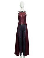 WandaVision sorcière écarlate Wanda Maximoff Costume de Cosplay ensemble complet Costume de Cosplay Marvel