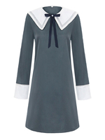 Wonder oeuf priorité Neiru Aonuma Cosplay Costume gris une pièce robe Anime Cosplay Costume ensemble complet