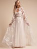 Wrap de mariage Ivoire Jewel Neck Capes Dentelle Dentelle Bridal Cover Ups