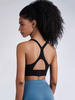 Yoga Bra Nylon Running Sport Haut sans manches pour femme