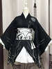 Yosuga no sora Costume de Sora Kasugano Cosplay Ensemble en fausse soie Cummerbund avec noeud pour femme noire Déguisements Halloween