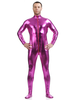 Zenta Homme Sexy Catsuit Métallique Brillant Rose Déguisements Halloween