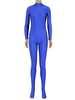 Zentai bleu façonnage combinaison Spandex pour femmes Déguisements Halloween