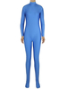 Zentai bleu Sexy combinaison Spandex pour femmes Déguisements Halloween