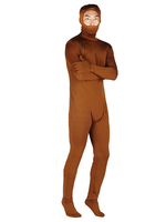 Zentai Café Unicolor Brun Combinaisons Combinaison Complète Du Corps En Lycra Et Spandex
