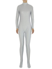 Zentai gris clair Slim Fit de combinaison Spandex pour femmes Déguisements Halloween