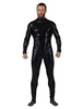 Zentai Noir Déguisements Halloween Métallisé Brillant Combinaison Costume Pour Les Hommes