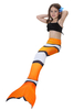 Zentai pour enfant en lycra elasthanne pour fille en fibre polyester impression Sirène Déguisements Halloween
