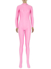 Zentai rose Slim Fit combinaison Spandex pour femmes Déguisements Halloween