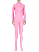 Zentai rose Slim Fit combinaison Spandex pour femmes Déguisements Halloween