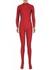 Zentai rouge Sexy combinaison Spandex pour femmes Déguisements Halloween
