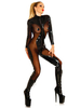 Zentai sexy cosplay de Toussaint pour femme Combinaison PVC de PVC noire pour adultes Déguisements Halloween