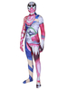 Zentai Suits combinaison de clown adulte unicolore pêche unicolore lycra spandex