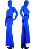 Zentai unisexe bleu en Lycra Spandex du Style de jupe Déguisements Halloween