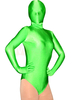 Zentai unisexe demi-long en lycra vert Déguisements Halloween
