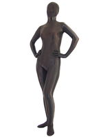 Zentai unisexe intégral en lycra marron foncé Déguisements Halloween