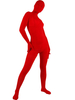Zentai Unisexe Intégral en velours rouge pour Déguisements Halloween Déguisements Halloween