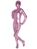 Zentai unisexe intégral pourpre clair d