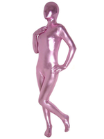 Zentai unisexe intégral pourpre clair d