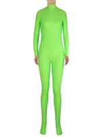 Zentai vert clair Slim Fit de combinaison Spandex pour femmes Déguisements Halloween