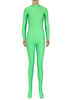Zentai vert Slim Fit Spandex combinaison dernier cri pour les femmes Déguisements Halloween