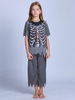 Zombie Cosplay Enfants Costume De Vacances En Gris Foncé Ensemble Complet Costume Halloween Déguisement Carnaval