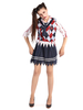 Zombie Costumes Survêtement Haut Modèle Quilted School Girl Costumes Déguisements Halloween